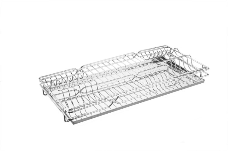 ESCORREDOR DE LOUÇAS PARA ARMÁRIO COM BANDEJA (AÇO INOX)