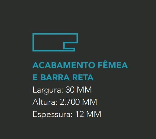 ACABAMENTO FÊMEA DO RIPADO EUCATEX BRANCO MAX (2700X30MM)