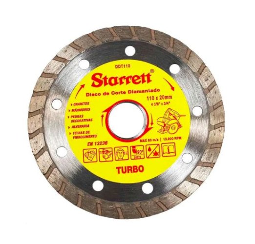 DISCO DIAMANTADO DE CORTE TURBO (DDT110)